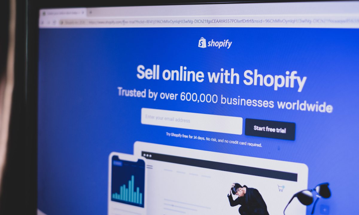 Shopify website